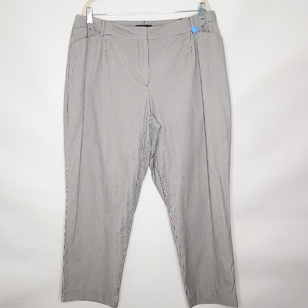 Talbots Gray Pinstripe Dress Pants